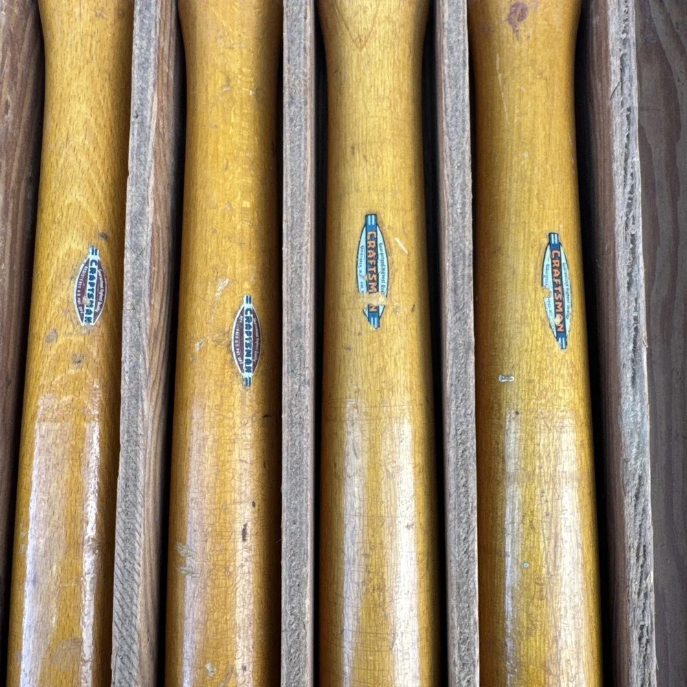 Vintage Craftsman 4pc High Speed  Wood Turning Lathe Chisel Set made in USA